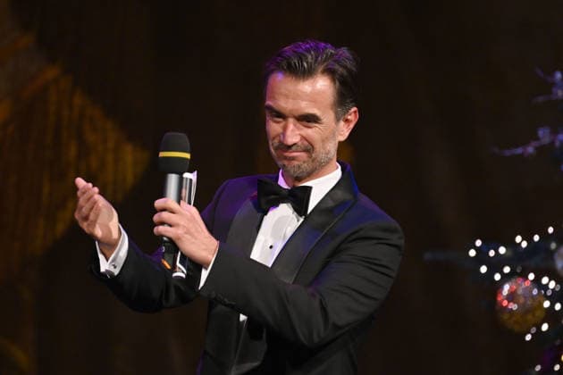 Florian SILBEREISEN presenter,actor,musician single image,cropped single motif,half figure,half figure Advent concert of the Bavarian Minister President on 15 12 2025 at the Cuvillies Theater in the Residenz in Munich