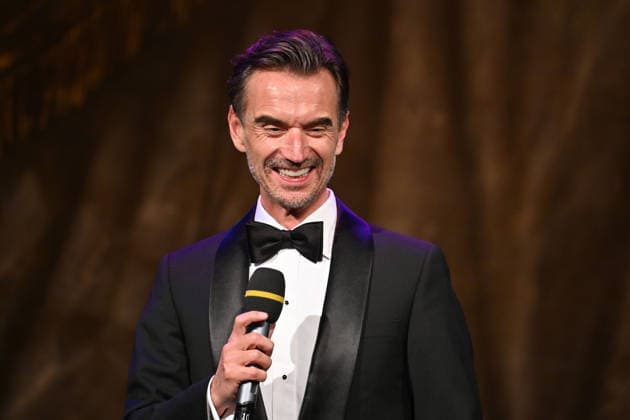 Florian SILBEREISEN presenter,actor,musician single image,cropped single motif,half figure,half figure Advent concert of the Bavarian Minister President on 15 12 2025 at the Cuvillies Theater in the Residenz in Munich