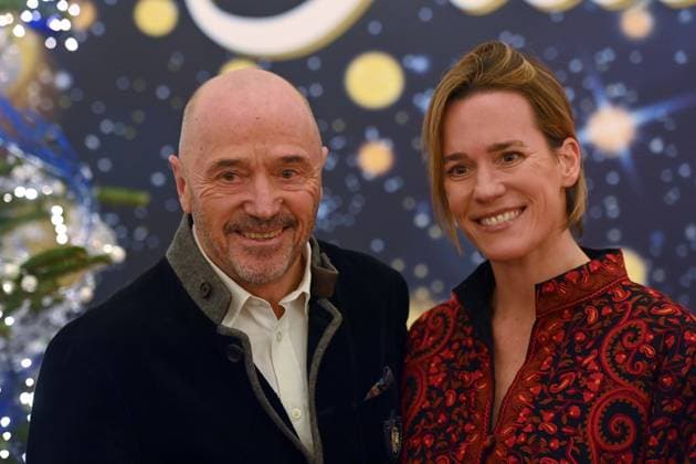 Christian NEUREUTHER with daughter Amelie Advent concert of the Bavarian State Premier on 15 12 2025 at the Cuvillies Theater in the Residence in Munich
