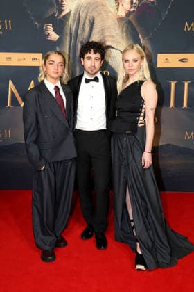 Rosie Boore, Jaouhar Ben Ayed and Aine Rose Daly at the cinema premiere of The Medicus 2 on 15 12 2025 in Cologne The Medicus 2 cinema premiere in Cologne