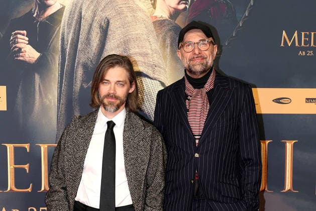 Tom Payne and director Philipp Stoelzl at the cinema premiere of The Medicus 2 on 15 12 2025 in Cologne The Medicus 2 cinema premiere in Cologne