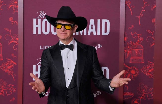 Director Peter Feig attends the premiere of the motion picture thriller The Housemaid the TCL Chinese Theatre in the Hollywood section of Los Angeles on Monday, December 15, 2025. Storyline: A struggling woman is happy to start over as a housemaid for an affluent, elite couple.  LAP2025121522 JIMxRUYMEN