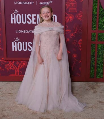 Cast member Indiana Elle attends the premiere of the motion picture thriller The Housemaid the TCL Chinese Theatre in the Hollywood section of Los Angeles on Monday, December 15, 2025. Storyline: A struggling woman is happy to start over as a housemaid for an affluent, elite couple.  LAP2025121525 JIMxRUYMEN