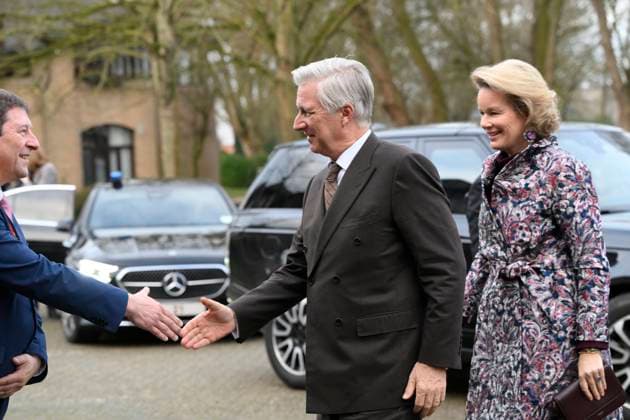 King Philippe And Queen Mathilde Visit Convalescent Home NIEUWPOORT, BELGIUM - DECEMBER 16: King Philippe and Queen Mathilde pictured paying a Christmas visit to the non-profit organisation Samana at the Ter Duinen holiday and convalescent home in Nieuwpoort on December 16, 2025 in NIeuwpoort, Belgium, 16 12 2025 NIeuwpoort Belgium  Copyright: xPhilipxReynaersx