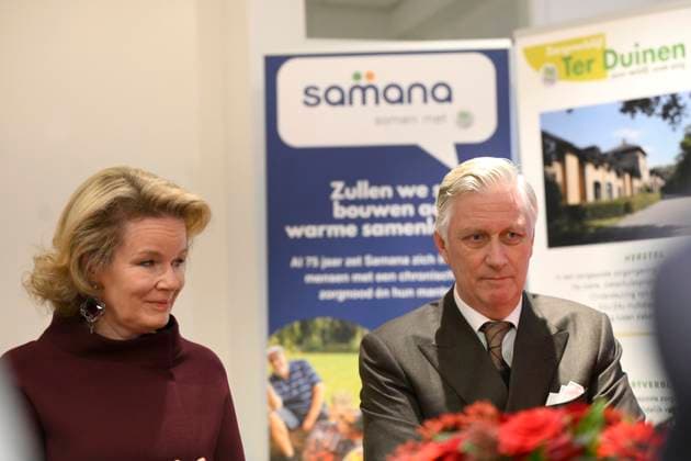King Philippe And Queen Mathilde Visit Convalescent Home NIEUWPOORT, BELGIUM - DECEMBER 16: King Philippe and Queen Mathilde pictured paying a Christmas visit to the non-profit organisation Samana at the Ter Duinen holiday and convalescent home in Nieuwpoort on December 16, 2025 in NIeuwpoort, Belgium, 16 12 2025 NIeuwpoort Belgium  Copyright: xPhilipxReynaersx
