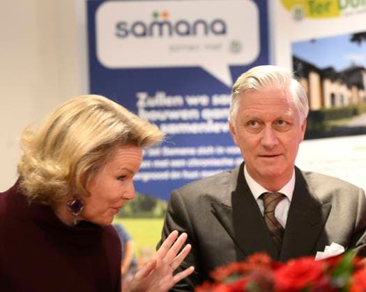 King Philippe And Queen Mathilde Visit Convalescent Home NIEUWPOORT, BELGIUM - DECEMBER 16: King Philippe and Queen Mathilde pictured paying a Christmas visit to the non-profit organisation Samana at the Ter Duinen holiday and convalescent home in Nieuwpoort on December 16, 2025 in NIeuwpoort, Belgium, 16 12 2025 NIeuwpoort Belgium  Copyright: xPhilipxReynaersx