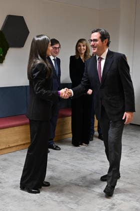 Queen Letizia chairs the meeting of the Board of Trustees of the FAD Youth Foundation Queen Letizia greets the president of the CEOE, Antonio Garamendi, upon her arrival at the meeting of the Board of Trustees of the FAD Youth Foundation , on December 16, 2025, in Madrid Spain Dona Letizia, Honorary President of the FAD Youth Foundation, chairs the meeting of the Board of Trustees of the institution, which will address the issue of digital security for youth QUEEN LETIZIA FAD YOUTH 16 DECEMBER 2025 José Madrid Madrid Spain  Copyright: xJosÃ xOlivax 7172402