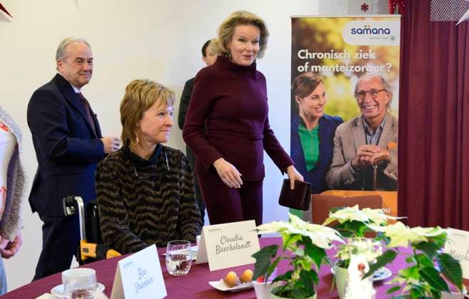 King Philippe And Queen Mathilde Visit Convalescent Home NIEUWPOORT, BELGIUM - DECEMBER 16: King Philippe and Queen Mathilde pictured paying a Christmas visit to the non-profit organisation Samana at the Ter Duinen holiday and convalescent home in Nieuwpoort on December 16, 2025 in NIeuwpoort, Belgium, 16 12 2025 NIeuwpoort Belgium  Copyright: xPhilipxReynaersx