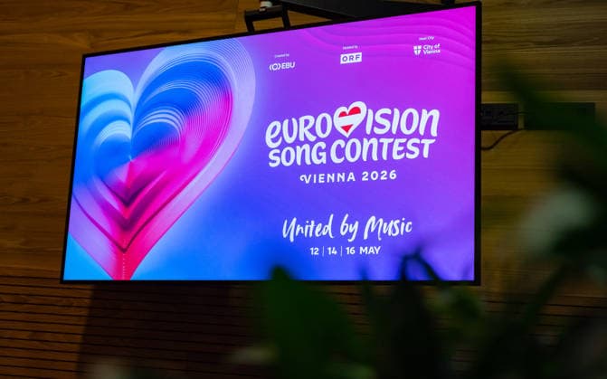 20251216 Eurovision Song Contest 2026 - ORF-Medienupdate WIEN, OESTERREICH - 16. DEZEMBER: Sujet - Symbolbild - Mediengespraech anlaesslich eines ORF Updates zum 70. ESC - Eurovision Song Contest vom 12. bis zum 16. Mai 2026 in Wien im Foyer der Halle F der Wiener Stadthalle am 16. Dezember 2025 in Wien, Oesterreich. 251216_SEPA_17_004 Copyright: xIsabellexOuvrardx SEPAxMedia