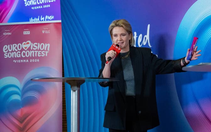 20251216 Eurovision Song Contest 2026 - ORF-Medienupdate WIEN, OESTERREICH - 16. DEZEMBER: ORF Fernseh-Programmdirektorin Stefanie Groiss-Horowitz waehrend des Mediengespraechs anlaesslich eines ORF Updates zum 70. ESC - Eurovision Song Contest vom 12. bis zum 16. Mai 2026 in Wien im Foyer der Halle F der Wiener Stadthalle am 16. Dezember 2025 in Wien, Oesterreich. 251216_SEPA_17_028 Copyright: xIsabellexOuvrardx SEPAxMedia