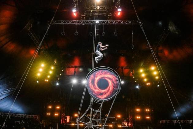 Circus Flic Flac in Duisburg FOR EDITORIAL PURPOSES ONLY EDITORIAL USE ONLY p RenÃ Casselly gives a rehearsal at Circus Flic Flac in Duisbur Copyright: SvenjaxHanusch doc83ptu9n296f1022ws52 ,EDITORIAL USE ONLY Copyright: SvenjaxHanusch