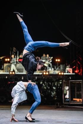 Circus Flic Flac in Duisburg FOR EDITORIAL PURPOSES ONLY EDITORIAL USE ONLY p The Twins give a rehearsal at Circus Flic Flac in Duisburg on Tuesday Copyright: SvenjaxHanusch doc83ptu8hf9ya19bnmss52 ,EDITORIAL USE ONLY Copyright: SvenjaxHanusch
