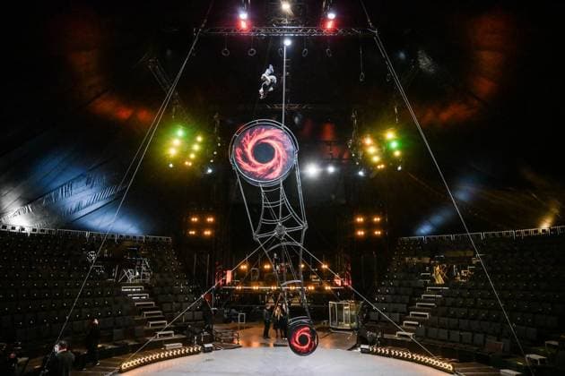 Circus Flic Flac in Duisburg FOR EDITORIAL PURPOSES ONLY EDITORIAL USE ONLY p RenÃ Casselly gives a rehearsal at Circus Flic Flac in Duisbur Copyright: SvenjaxHanusch doc83ptuc96a6r1mcdcfs52 ,EDITORIAL USE ONLY Copyright: SvenjaxHanusch