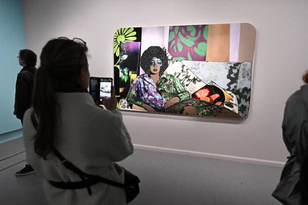 CELEBRITES : Mickalene Thomas at the Grand Palais - 16 12 2025 Mickalene Thomas, All About Love at the Grand Palais, December 16th 2025.  Copyright: xx