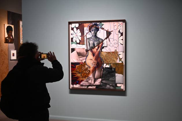 CELEBRITES : Mickalene Thomas at the Grand Palais - 16 12 2025 Mickalene Thomas, All About Love at the Grand Palais, December 16th 2025.  Copyright: xx