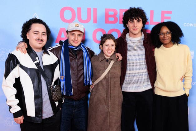 Qui Brille Au Combat - Paris Najim zeghoudi, Thomas Gioria, Juliette Gasquet, Lucas Cenciai and Ilinka Lony attend the photocall for the premiere of Qui Brille Au Combat at the Pathe Wepler cinema in Paris, France, on December 16, 2025. Photo by David Boyer ABACAPRESS.COM Paris France  Copyright: xBoyerxDavid ABACAx