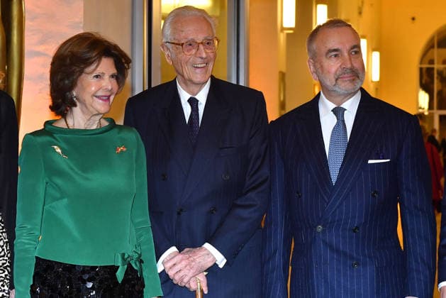 Queen Silvia of Sweden, Duke Franz of Bavaria and Thomas Greinwald at the 30 BMW Advent Benefit Concert 30 BMW Advent Benefit Concert in the Herkulessaal Residence on 16 12 2025 in Munich 30 BMW Advent Benefit Concert in Munich