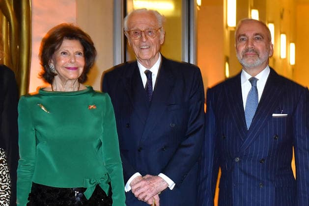 Queen Silvia of Sweden, Duke Franz of Bavaria and Thomas Greinwald at the 30 BMW Benefit Advent Concert in the Residenz im Herkulessaal on 16 12 2025 in Munich 30 BMW Benefit Advent Concert in Munich