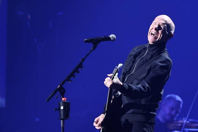 Night of the Proms Erfurt 16 12 2025, Erfurt, Messehalle, Night of the Proms Classical meets pop with musical accompaniment by the Antwerp Philharmonic Orchestra under the direction of conductor Alexandra Arrieche, great artists perform and inspire the audience in the picture Midge Ure