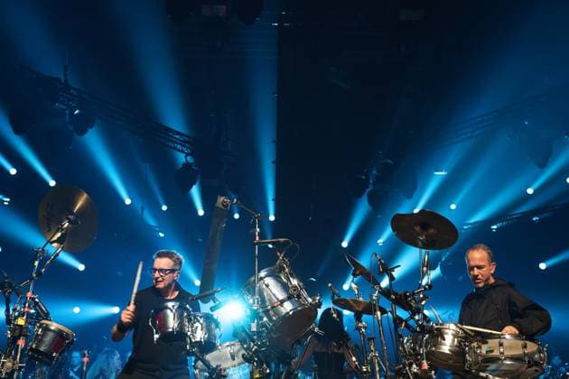 Night of the Proms Erfurt 16 12 2025, Erfurt, Messehalle, Night of the Proms Classical meets pop with musical accompaniment by the Antwerp Philharmonic Orchestra under the direction of conductor Alexandra Arrieche, great artists perform and delight the audience in the picture Safri Duo