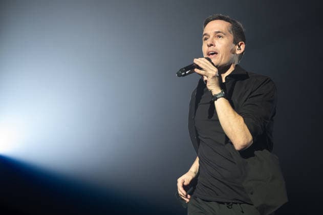 Maldita Nerea performs in Madrid, Spain - 16 Dec 2025 Jorge Ruiz Flores, the singer from the group Maldita Nerea performs during a concert at Movistar Arena in Madrid. Madrid Spain Copyright: xAtilanoxGarciax xSOPAxImagesx photos00150