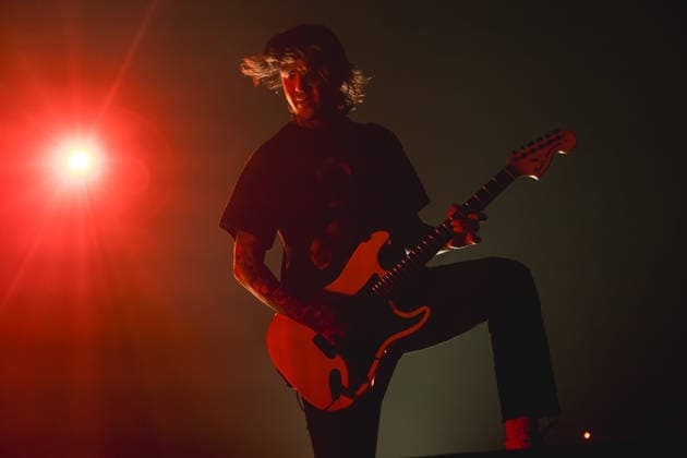 SaO PAULO, SP - 16.12.2025: SHOW PIERCE THE VEIL EM SaO PAULO - The American band Pierce The Veil, formed by guitarist and vocalist Vic Fuentes, bassist Jaime Preciado and guitarist Tony Peres, performs in Sao Paulo at Espaco Unimed on Tuesday night (16). The performance is part of the & 39;I Can& 39;t Hear You World Tour 2025& 39;. x2859739x  YurixMurakami