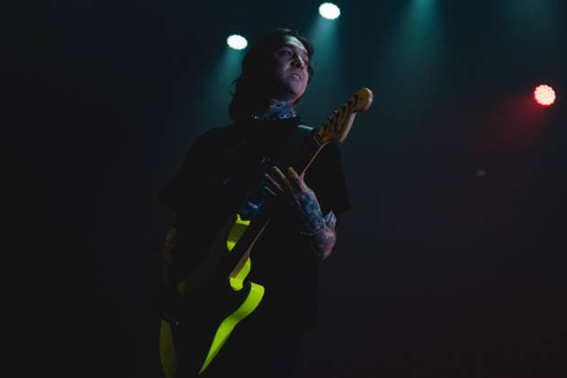 SaO PAULO, SP - 16.12.2025: SHOW PIERCE THE VEIL EM SaO PAULO - The American band Pierce The Veil, formed by guitarist and vocalist Vic Fuentes, bassist Jaime Preciado and guitarist Tony Peres, performs in Sao Paulo at Espaco Unimed on Tuesday night (16). The performance is part of the & 39;I Can& 39;t Hear You World Tour 2025& 39;. x2859756x  YurixMurakami