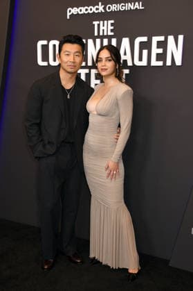 NEW YORK, NY- DECEMBER 16: Simu Liu and Melissa Barrera at the special screening of Peacock™s The Copenhagen Test on December 16, 2025 at The Whitby Hotel in New York City. Copyright: xMediaPunchx