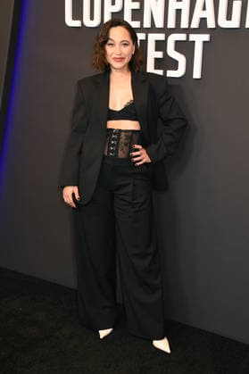 NEW YORK, NY- DECEMBER 16: Sara Amini at the special screening of Peacock™s The Copenhagen Test on December 16, 2025 at The Whitby Hotel in New York City. Copyright: xMediaPunchx