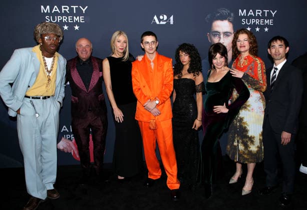 Marty Supreme New York Premiere Tyler The Creator, Kevin O Leary, Gwyneth Paltrow, Timothee Chalamet, Odessa A zion, Fran Drescher, Sandra Bernhard and Koto Kawaguchi attending the Marty Supreme New York Premiere held at the Regal Times Square on December 16, 2025 in New York City, NY New York City Regal Times Square NY USA Copyright: xStevenxBergman AFF-USA.COMx