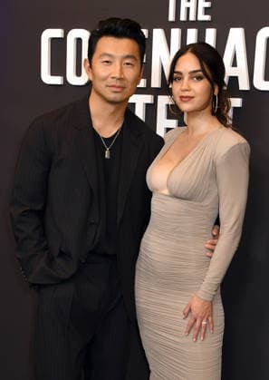 NEW YORK, NY- DECEMBER 16: Simu Liu and Melissa Barrera at the special screening of Peacock™s The Copenhagen Test on December 16, 2025 at The Whitby Hotel in New York City. Copyright: xMediaPunchx