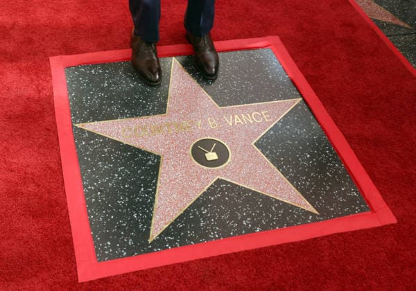 Courtney B. Vance attends an unveiling ceremony honoring himself with the 2,831st star on the Hollywood Walk of Fame in Los Angeles on Tuesday, December 16, 2025.  LAP20251216816 GREGxGRUDT