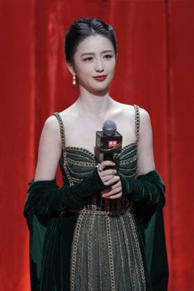 LANGFANG, CHINA - DECEMBER 16: Actress Tong Liya arrives at the red carpet of the Domestic TV Series Ceremony (China TV Drama Awards) on December 16, 2025 in Langfang, Hebei Province of China.  Copyright: xVCGx 111610177275