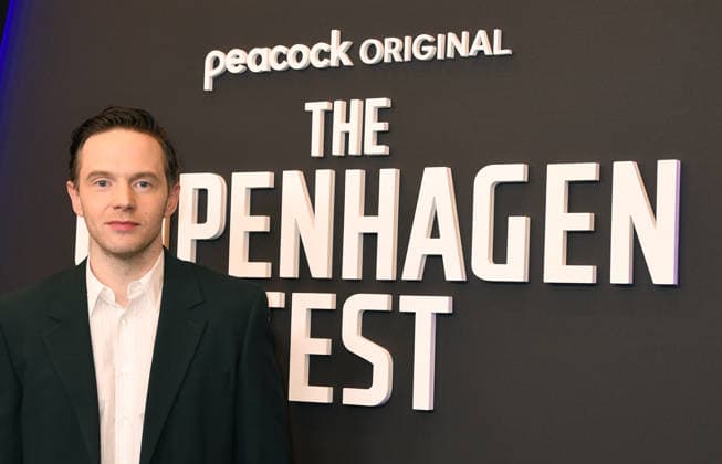 NEW YORK, NY- DECEMBER 16: Mark O Brien at at the special screening of Peacock™s The Copenhagen Test on December 16, 2025 at The Whitby Hotel in New York City. Copyright: xMediaPunchx