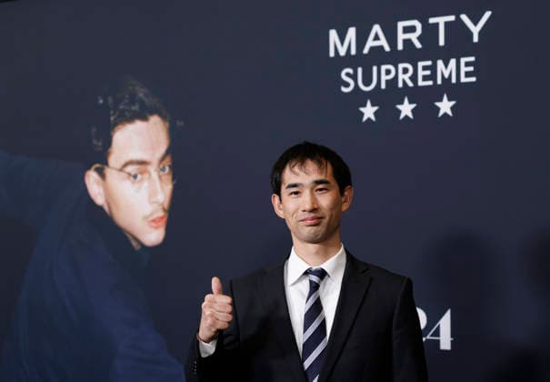 Koto Kawaguchi arrives on the red carpet for A24 s Marty Supreme New York Premiere on Tuesday, December 16, 2025 in New York City.  NYP20251216175 JohnxAngelillo