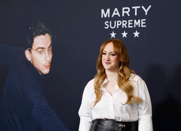 Brittany Broski arrives on the red carpet for A24 s Marty Supreme New York Premiere on Tuesday, December 16, 2025 in New York City.  NYP20251216177 JohnxAngelillo