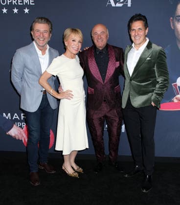 Marty Supreme New York Premiere Robert Herjavec, Barbara Corcoran, Kevin O Leary and Daniel Lubetzky attending the Marty Supreme New York Premiere held at the Regal Times Square on December 16, 2025 in New York City, NY New York City Regal Times Square NY USA Copyright: xStevenxBergman AFF-USA.COMx