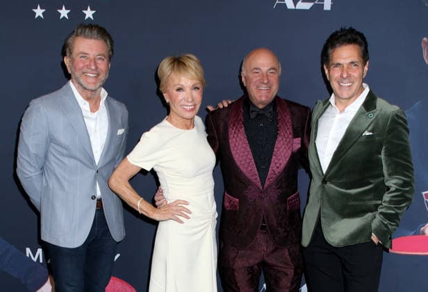 Marty Supreme New York Premiere Robert Herjavec, Barbara Corcoran, Kevin O Leary and Daniel Lubetzky attending the Marty Supreme New York Premiere held at the Regal Times Square on December 16, 2025 in New York City, NY New York City Regal Times Square NY USA Copyright: xStevenxBergman AFF-USA.COMx