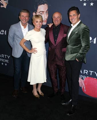 Marty Supreme New York Premiere Robert Herjavec, Barbara Corcoran, Kevin O Leary and Daniel Lubetzky attending the Marty Supreme New York Premiere held at the Regal Times Square on December 16, 2025 in New York City, NY New York City Regal Times Square NY USA Copyright: xStevenxBergman AFF-USA.COMx
