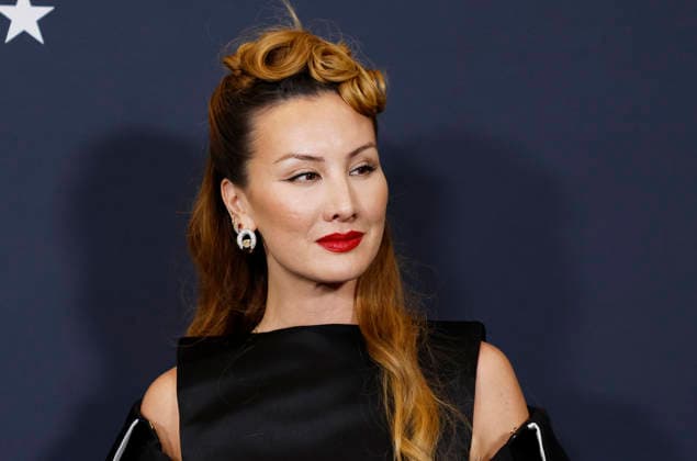 Miyako Bellizzi arrives on the red carpet for A24 s Marty Supreme New York Premiere on Tuesday, December 16, 2025 in New York City.  NYP20251216165 JohnxAngelillo