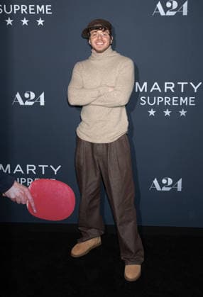 Red carpet for the New York premiere of A24 s Marty Supreme Featuring: Jack Harlow Where: New York, New York, United States When: 16 Dec 2025 Credit: Janet Mayer INSTARimages.com EDITORIAL USE ONLY. NOT FOR USE BY NEWSPAPERS BASED IN THE UK. Copyright: xx instar55342500