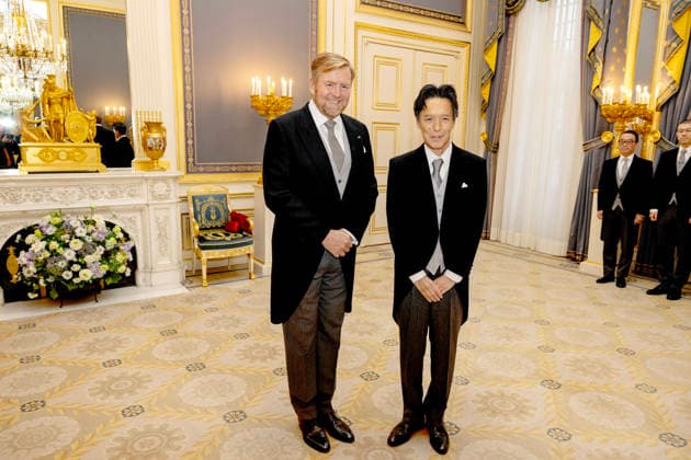 Entertainment Bilder des Tages 17-12-2025 Palace King Willem-Alexander during the credentials (geloofsbrieven) of the Ambassador of Japan, His Excellency R. Michii, at palace Noordeinde in The Hague. Â  Copyright: xPPEx