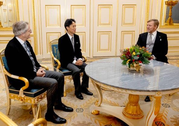17-12-2025 Palace King Willem-Alexander during the credentials (geloofsbrieven) of the Ambassador of Japan, His Excellency R. Michii, at palace Noordeinde in The Hague. Â  Copyright: xPPEx