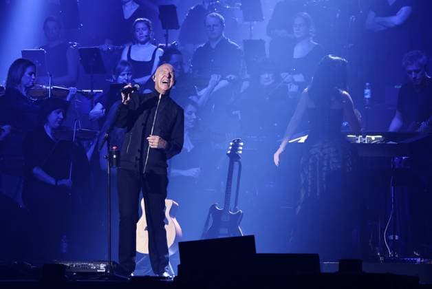 Night of the Proms Erfurt 16 12 2025, Erfurt, Messehalle, Night of the Proms Classical meets pop with musical accompaniment by the Antwerp Philharmonic Orchestra under the direction of conductor Alexandra Arrieche, great artists perform and inspire the audience in the picture Midge Ure