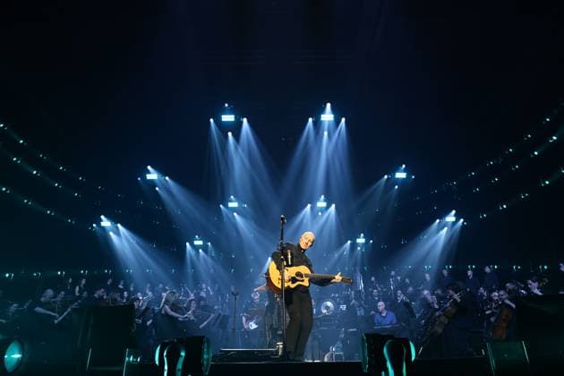 Night of the Proms Erfurt 16 12 2025, Erfurt, Messehalle, Night of the Proms Classical meets pop with musical accompaniment by the Antwerp Philharmonic Orchestra under the direction of conductor Alexandra Arrieche, great artists perform and inspire the audience in the picture Midge Ure