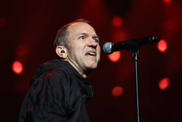 Night of the Proms Erfurt 16 12 2025, Erfurt, Messehalle, Night of the Proms Classical meets pop with musical accompaniment by the Antwerp Philharmonic Orchestra under the direction of conductor Alexandra Arrieche, great artists perform and delight the audience in the picture Safri Duo, here Morten Friis