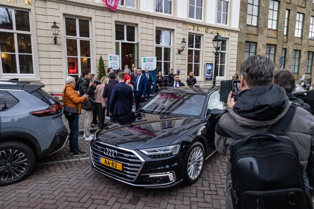 December 17, 2025, The Hague, South-Holland, Netherlands: Queen MAXIMA of the Netherlands at the premiere of the educational film Ã¢â‚¬oeBlij dat je betaald hebtÃ¢â‚¬Â (Glad you paid) at Theater Diligentia in The Hague. The film was made for the financial education program Bank voor de Klas. Queen MAXIMA is honorary chair of the Dutch financial education platforms Wijzer in geldzaken and Stichting Financieel Gezond Nederland. The Hague Netherlands - ZUMAg281 20251217_zaf_g281_001 Copyright: xStormxGroenendijkx