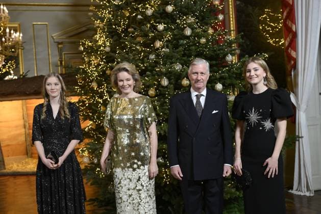 Christmas Concert Belgian Royals17 12 2025 BRUSSELS, BELGIUM - Their Majesties the King and Queen pictured hosting a Christmas Concert for those who have contributed to the smooth running of royal activities in 2025 on December 17, 2025 in Brussels, Belgium, 17 12 2025 Brussels Belgium  Copyright: xPhilipxReynaersx