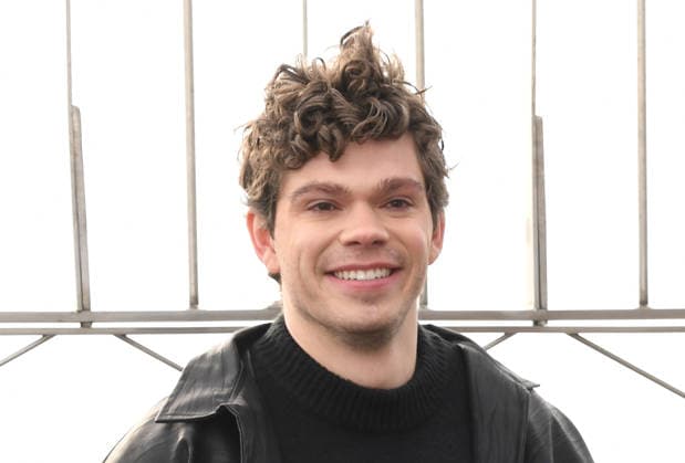 NEW YORK, NY- DECEMBER 17: Daniel Diemer pictured at The Empire State Building celebrating season 2 of Percy Jackson and the Olympians on Disney+ and Hulu on December 17, 2025 in New York City. Copyright: xMediaPunchx