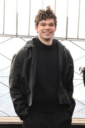 NEW YORK, NY- DECEMBER 17: Daniel Diemer pictured at The Empire State Building celebrating season 2 of Percy Jackson and the Olympians on Disney+ and Hulu on December 17, 2025 in New York City. Copyright: xMediaPunchx